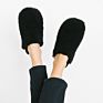 Furry Loafer Mules Plush Slippers Slide Sandals for Women Fluffy Fuzzy Mocs Sandal Shoes Ladies Slippers Faux Fur Sandal