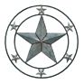 Galvanized Star Wall Decoration round Shape