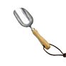 Garden Hand Tools Compost Soil Scoop with Wood Handle