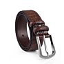 Genuine Luxury Leather Crocodile Leather Men's Business Casual Belt Pin Buckle Belt