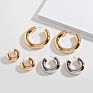 Geometric Exaggeration Trend Metal C-Shaped Earrings Female Earrings Punk Retro Jewelry