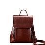 Girls Female Youth Genuine Leather Women Backpack