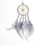Girl's heart Japanese crystal beads feather car dream catcher