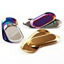 Gold Oval Towel Storage Fruit Cosmetics Jewelry Trays Metal Organizer Cookie Rolling Stainless Steel Decorative Tray