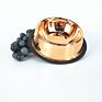 Gold Rose Copper Pet Bowls Stainless Steel Copper Dog Bowl