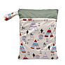 Goodbum Washable Wet Bag Waterproof Double Pockets 30*40 Size Bag for Wet Cloth Diaper Bag