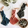 Goods Handmade Bag Accessories Rope Tassels Cotton Thread Weave Boho Macrame Keychain