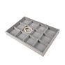 Grey Velvet Jewelry Display Tray Pendant Earrings Rings Display