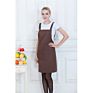 Hahoo Avental Delantal Tablier Black Full Length Bib Spa Beard Waist Work Restaurant Cafe Waterproof Kitchen Apron