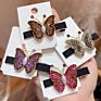 Hair Accessories Girls Duckbill Clip Women Pearl Rhinestone Butterfly Hair Clip