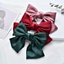 Hair Barrette Girls Satin Fabric Multi Color Hair Bow with Clip