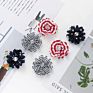 Hair Clips Set Accessories Chiffon Flowers Hair Clips National Day Hair Clips 6Pc