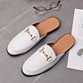 Half Men Leather Slipper Man Slipper Leather Real Slippers Leather