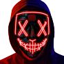 Halloween Mask Neon Led Light up Mask for Festival Cosplay Halloween Costume Masquerade Parties,Carnival,Gifts