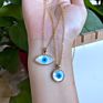 Hamsa Evil Eyes Necklace Shell Pearl Necklace