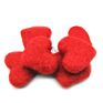Hand Knitted Wool Earring Accessory in Autumn and Korean Temperament Heart round Earrings Accessories