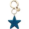 Handbag Bag Hanging Bling Bling Five-Pointed Star Key Chain Creative Blue Red Rhinestone Star Keychain