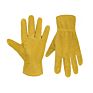 Handlandy Gift for Boys Girls Genuine Leather Bike Gloves Puncture Proof Garden Gloves Chore Yard Work Safety Gloves