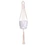 Handmade Boho Home Indoor& Outdoor Handmade Cotton Rope Wall Decor Hanging Basket Macrame Plant Hanger