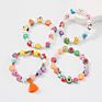 Handmade Clay Bead Jewelry Cute Leisure Holiday Style Fruit Star Bracelet