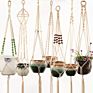Handmade Cotton Macrame Plant Hanger Indoor & Outdoor Plant Hanger Home Decoration