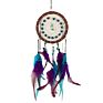 Handmade Indiana Dream Catcher Net with Feather Wooden Beads Dreamcatcher Circular Wall Hanging Car Home