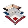 Handmade Leather Coin Tray Pu Service Storage Trays
