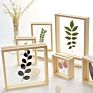 Handmake Natural Mdf Sublimation Double Sided Wooden Picture Floating Photo Frame