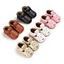 Hardsoled Baby Toddler Shoes 0-1 Year Boys and Girls Pu Leather Casual Toddler Shoes with Soft Soled Non-Slip