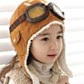 Hats Child Pilot Aviator Hat Earmuffs Beanies Kids Autumn Warm Earflap Ear Cap