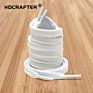 Hdcrafter Classic Black-And-White Single and Double-Layer Polyester Flat Shoelaces