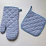 Heat Resistant Cotton Lining Oven Mitts Pot Holders Kitchen Oven Mitts Set Quilted Cotton Lining Oven Mittens Potholders Set