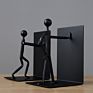 Heavy Metal Two Man Shape Bookends for Desktop Orgainzer