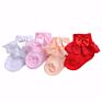 Hf Bow Lace Baby Socks Newborn Candy Color Cotton Baby Socks Cute Baby Socks Princess Style