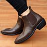 High Height Increasing Elevator Men`S Chelsea Boots