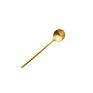 High Matte Polish Golden Gold Metal Stainless Steel Tea Coffee Spoon Teaspoon