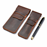 School pen bag genuine leather pencil case protective bag