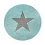 High Stars Pattern Soft Bathroom Carpets Water Absorbent round Doormat Shower Mats for Home Living