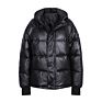 High Street Recycle Polyester Plain Dyed anti Wrinkle Thick Women's Hooded Black Jackets