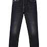 High Waisted Superior Black Color Fitness Slim Men Jeans