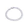 Hip Hop Bracelet Mens Luxury Jewelry Silver 925 Man Chain Cuban Link Silver Mens Bracelet