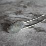 Hj39543 Silver Hairpin Hairpins Hairpin Jewelry Labradorite Stone Slab Gem Hair Pin Silver