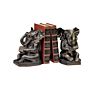 Home Decor Antique Resin Elephant Bookends