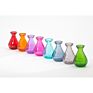 Home Decor Colored Bell Shape Small Vase Glass Tabletop