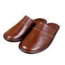 Home Non-Slip Real Leather Slides Cute Men/Women Sandals Real Cowhide Slippers