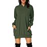 Hoodie Dress Long Sleeve Pull over Women`S Longline Hoodies Sweatshirt for Women