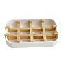 Household Handmade Biodegradable Bathroom Bamboo Soap Holder Dish Tray