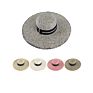 Ht-422 Elegant Lady Wide Brim Beach Straw Fedora Hat Manufacturers Temperament Floppy Cotton Women Straw Bucket Hat