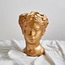 Human Head Face Pot Plant Garden Planter Cement Flower Pot