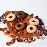 Hy Modern Ins Beech Donuts Black Walnuts Wooden Sealing Clips Creative Solid Wood Snack Clips Tea Sealing Strips